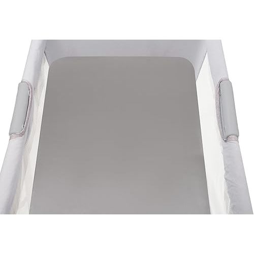 Knlpruhk Silk Bassinet Sheet 100% Pure Mulberry Silk 35"x20" Compatible with Large Bedside Sleeper Bassinet for Baby Hair 19 Momme 6A High Grade Fibers Ultra Soft Smooth Breathable Grey