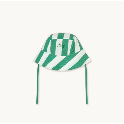 EMERALD STRIPES BUCKET HAT emerald | TINY