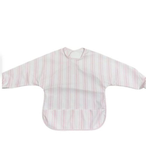 Signature Catch All Bib - Light Pink Stripe