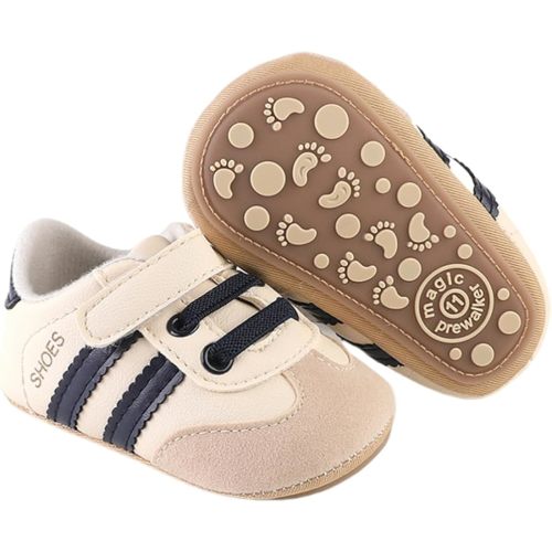 Baby Boys Girls Sneakers Toddler Non-Slip Soft Rubber Sole First Walking Shoes Infant Newborn Crib Dress Shoes