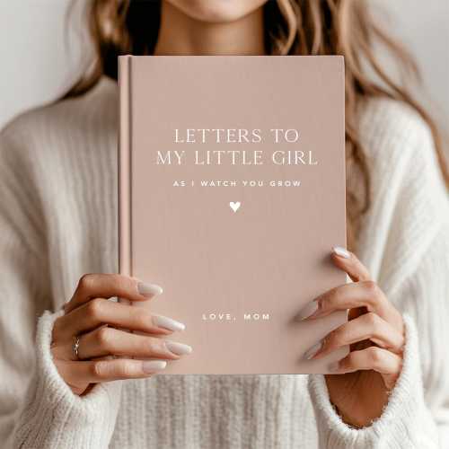 Letters To My Little Girl, Dear Daughter Journal, Personalized Name, Baby Shower, New Mother Gift, Baby Girl, Newborn Box, Keepsake D2C1