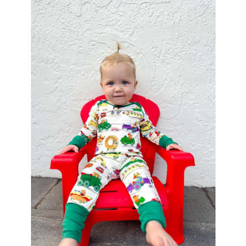 Thing that Go Crescent Romper | Little Bird X Richard Scarry
