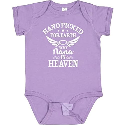 inktastic Handpicked for Earth By My Nana in Heaven with Angel Baby Bodysuit