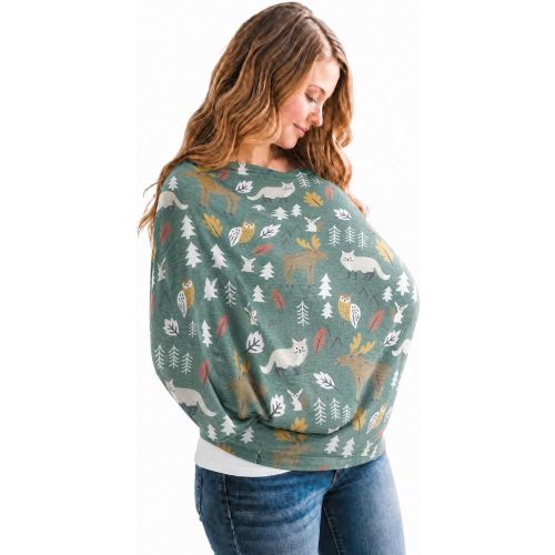 Copper Pearl Nursing Cover for Breastfeeding – Multi-Use Baby Car Seat Cover, Stroller Cover & Breast Feeding Cover Up for Women, Stretchy Breathable High Quality Cover for Boy or Girl, Atwood