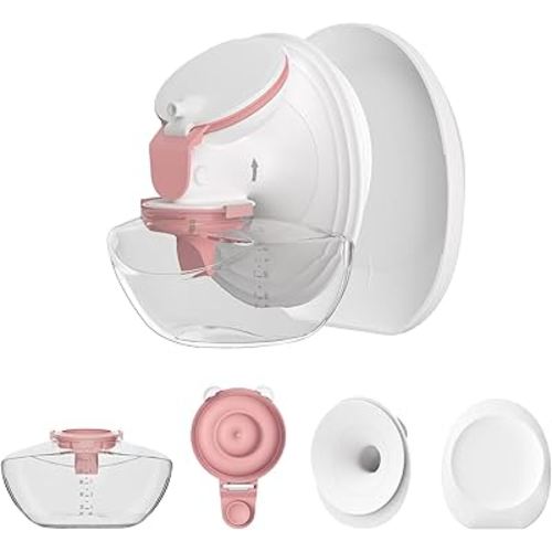 1 Pack M9 Full Set Breast Replacement Part for Momcozy Upgraded Mobile Flow | Upgraded M9, Including 24mm Flange, Red Valve, Red Diaphragm, Storage Bottle, Not Original Parts, 1 Overall Red