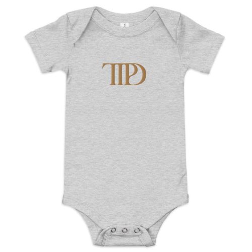 The Tortured Poets Department Embroidered Baby Onesie Kids's Short Sleeve Onesie 12M Royal sold by Invulnerable Toby | SKU 242420143 | Printerval