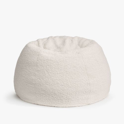 Sherpa Ivory Bean Bag Chair Collection