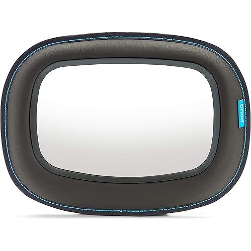 Munchkin Baby Car Mirror for Rear Facing Car Seats, Clear View Baby in-Sight Auto Mirror, Dark Grey