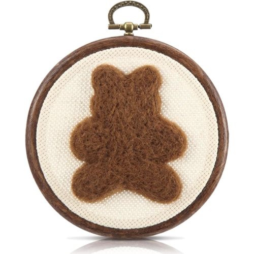 Chunful Felted Bear Nursery Wall Decor Cute Wall Art