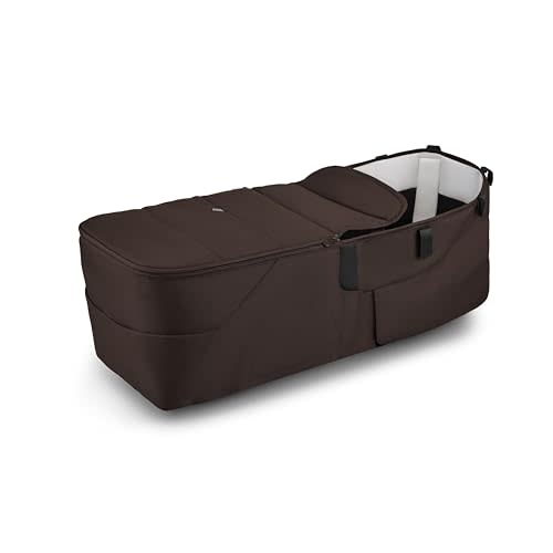 Bugaboo Donkey 6 Twin Bassinet Fabric | Complete Twin Bassinet Set for Side-by-Side Double Stroller Conversion | Organic Cotton Lining (Cocoa Brown)