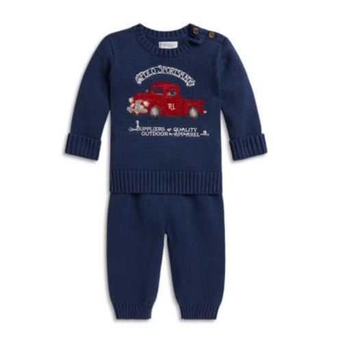 Boys' Polo Sportsman Cotton Sweater & Pants Set - Baby