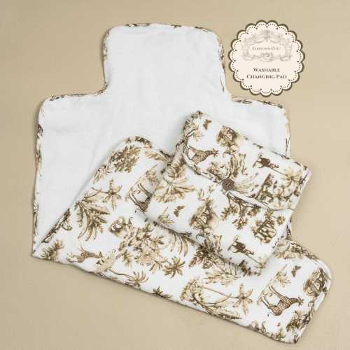 Muslin Travel Changing Pad - Safari