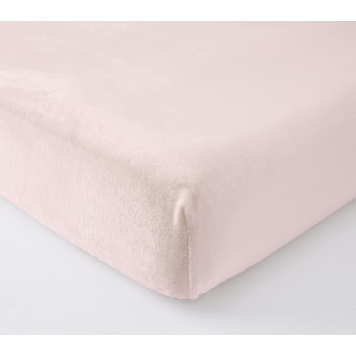 Luxe Solid Chamois Crib Fitted Sheet | Pottery Barn Kids