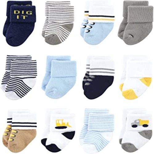 Luvable Friends Unisex Baby Newborn and Baby Terry Socks