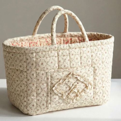 Large Floral Car Basket