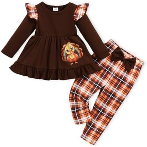 Baby Girls Clothes Toddler Girl Outfits Fall Infant WInter Ribbed Pants Set for 6 9 12 18 24 Months 2t 3t Girls