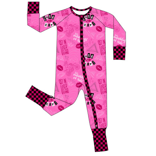 Fast Like A Girl Zip Up Pajamas / PREORDER: shipping Nov 16 - Dec 9 – Strictly Wild