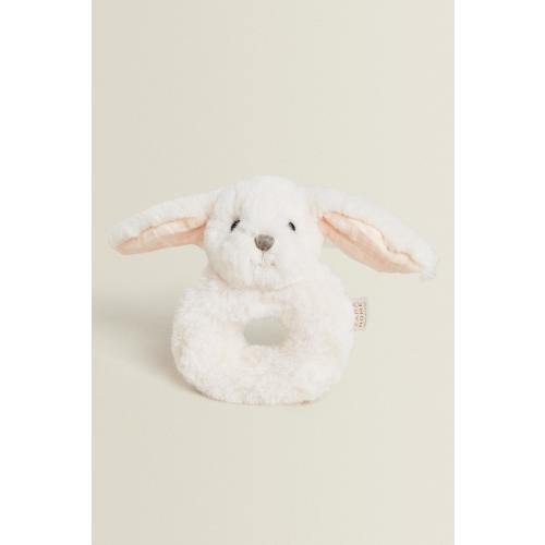 RABBIT BABY RATTLE PLUSH TOY - ZARA