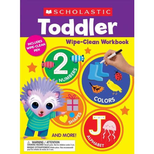 Scholastic Toddler Wipe-Clean Workbook, (Paperback)