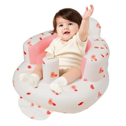 Inflatable Baby Seat with Built-in Air Pump and Toddler Floo - TikTok Shop