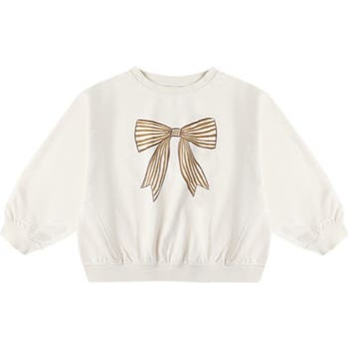Bow Oversize Cotton Blend Graphic Sweatshirt, 18-24M
