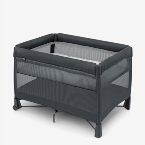 Chicco Dash Instant Setup Play Yard, Portable Crib with Removable Bassinet, Playpen for Babies and Toddlers | Charcoal/Grey