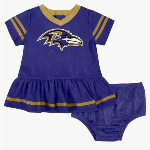 Gerber Girls' NFL Team Jersey Dress and Diaper Cover