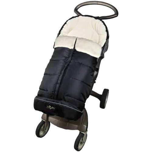 Winter Tour Universal Baby Stroller Footmuff,Waterproof Cozy Warm Pram Bunting Bag,Soft Anti-Kicking Sleeping Nest Foldable with Travel Gears,Black,6-42M Toddler Sleeping Sack