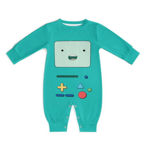 Adventure Time Robot Baby Rompers One-Piece Long Sleeve Jumpsuit Bodysuits Newborn Infant Toddler Outfit Kid Clothes Sets