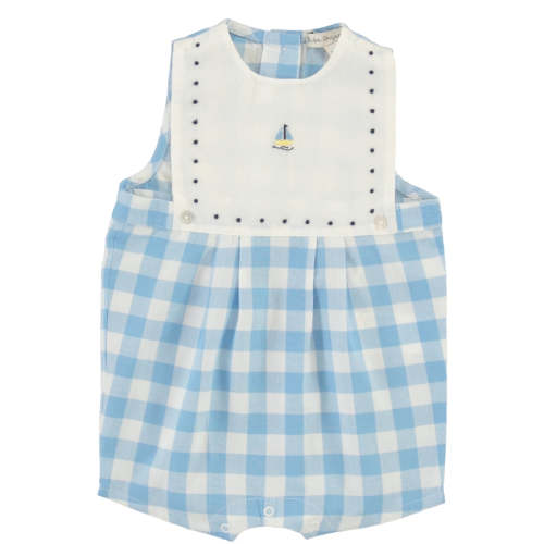 Mateus Blue Check Romper