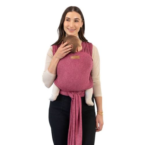 Moby Classic Wrap Waffle Knit Baby Carrier - Newborn & Up - Rose Pink