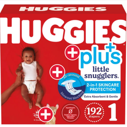 Huggies Little Snugglers Plus Diapers Size 1, 192-count | Costco