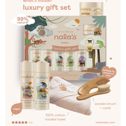Nala's Baby Exclusive Luxury Gift Set (6x200ml) | Childsplay Clothing