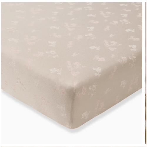 Whimsical Floral Organic Cotton BEESNUG® Fitted Crib Sheet