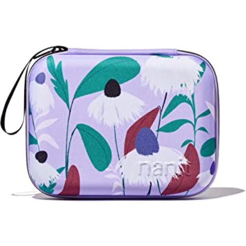 Nanit Travel Case – Protective Hard Shell Carrying Case for Nanit Pro Baby Monitor and Multi-Stand Travel Accessory, Purple Floral