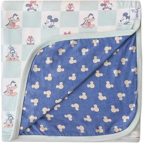 Copper Pearl Jumbo 3-Layer Baby Blanket: Soft Baby Quilts for Boys and Girls | Breathable, Cozy, Toddler Blanket | Baby Quilt for Newborns | 46x46 Premium Polyester/Rayon | Mickey Mouse & Friends