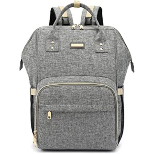 Diaper Bag Backpack, Diaper Bags for Baby Girls Boys, Baby Bags for Moms Dads, Nappy Changing Bag with Insulated Pockets,Multi-functional Waterproof Backpack with Stroller straps - Grey