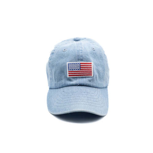 Denim Flag Baseball Hat