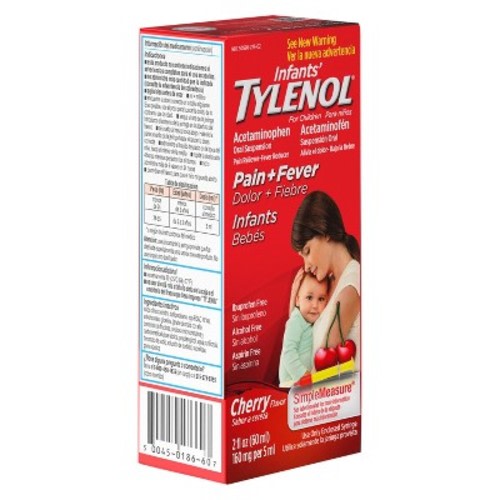 Infants' Tylenol Pain Reliever+Fever Reducer Liquid - Acetaminophen - Grape, Size: 2fl oz