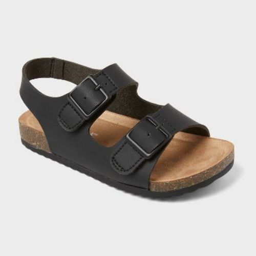 Toddler Reagan Footbed Sandals - Cat & Jack™ Black 8T