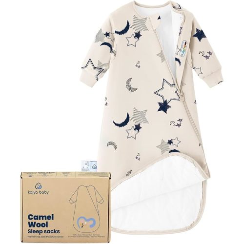 kaiya baby Unisex Sleeping Bag for Babies and Toddlers 2.5 Tog Sleep Sack, Long Sleeve Sleep Sack, Wearable Blanket Baby