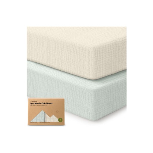2-Pack Lyra Muslin Crib Sheets