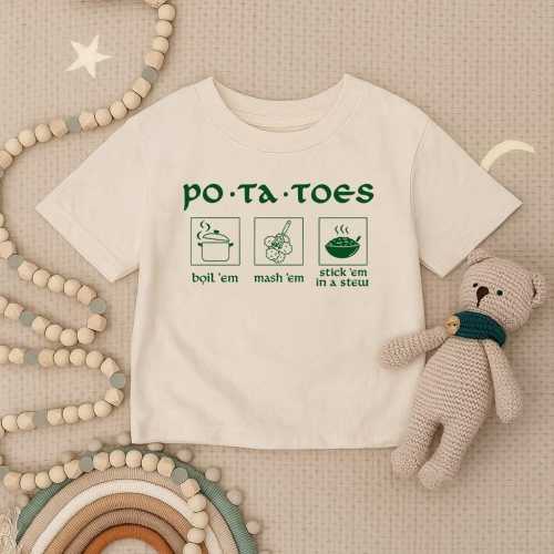 Potato Toddler Shirt, Lord Of The Rings Infant Shirt, Mash Em Boil Em Kids Shirt,Hobbit Baby Outfit,Movie Quote Kids T-shirt,Nerdy Kids Gift