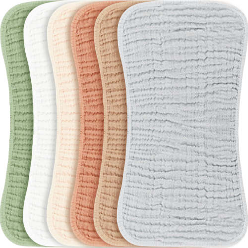 Muslin Baby Burp Cloths Sets 6 Pack – KONSSY