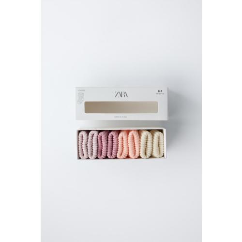 FOUR-PACK OF COLORFUL SOCKS - Pink | ZARA United States
