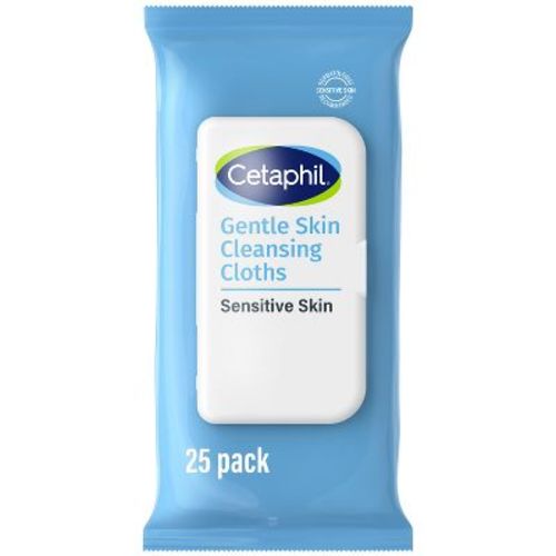 Cetaphil Gentle Cleansing and&nbsp;Makeup Wipes for Face and Body - 25ct​