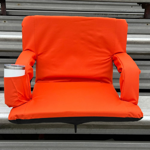Orange 23" Stadium Seat with Armrests – The Last Stag