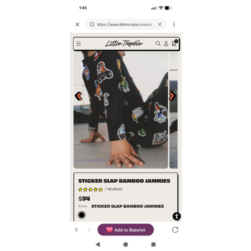 Sticker Slap Bamboo Kids Pajamas