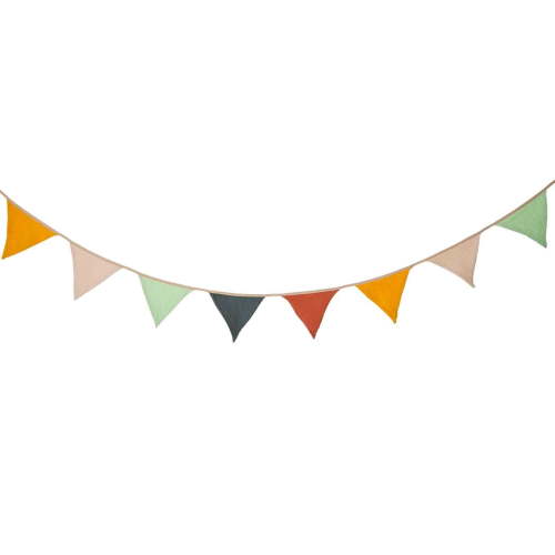 Holloyiver 8.5 ft Pennant Banner Flags, 10 Pcs Nursery Garland Triangle Bunting Flag, Baby Banner for Nursery Decor Baby Birthday Boho Wedding Shower Party Event, Rainbow Color