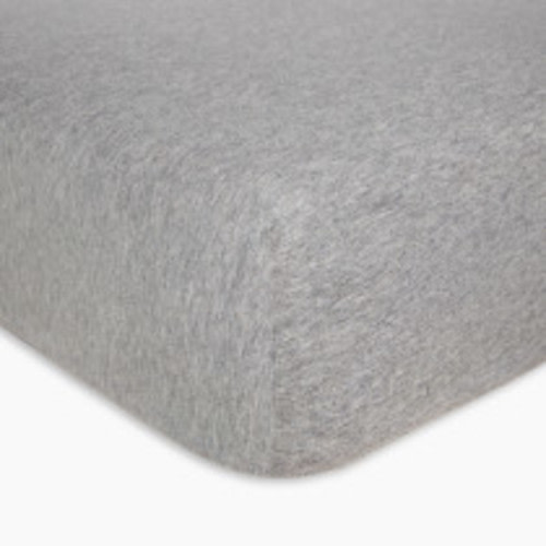 Burt's Bees Baby Organic Cotton Jersey Fitted Crib Sheet - Heather Grey, 1